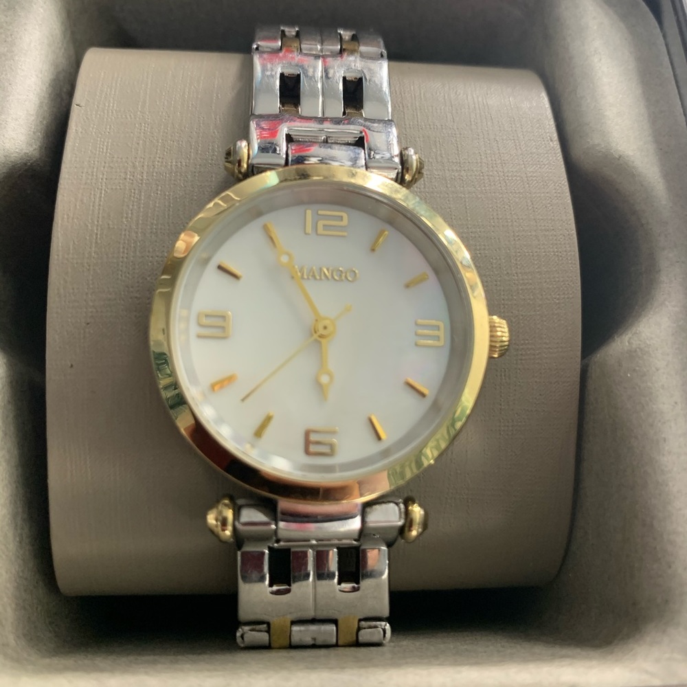 MANGO TWO TONE WATCH